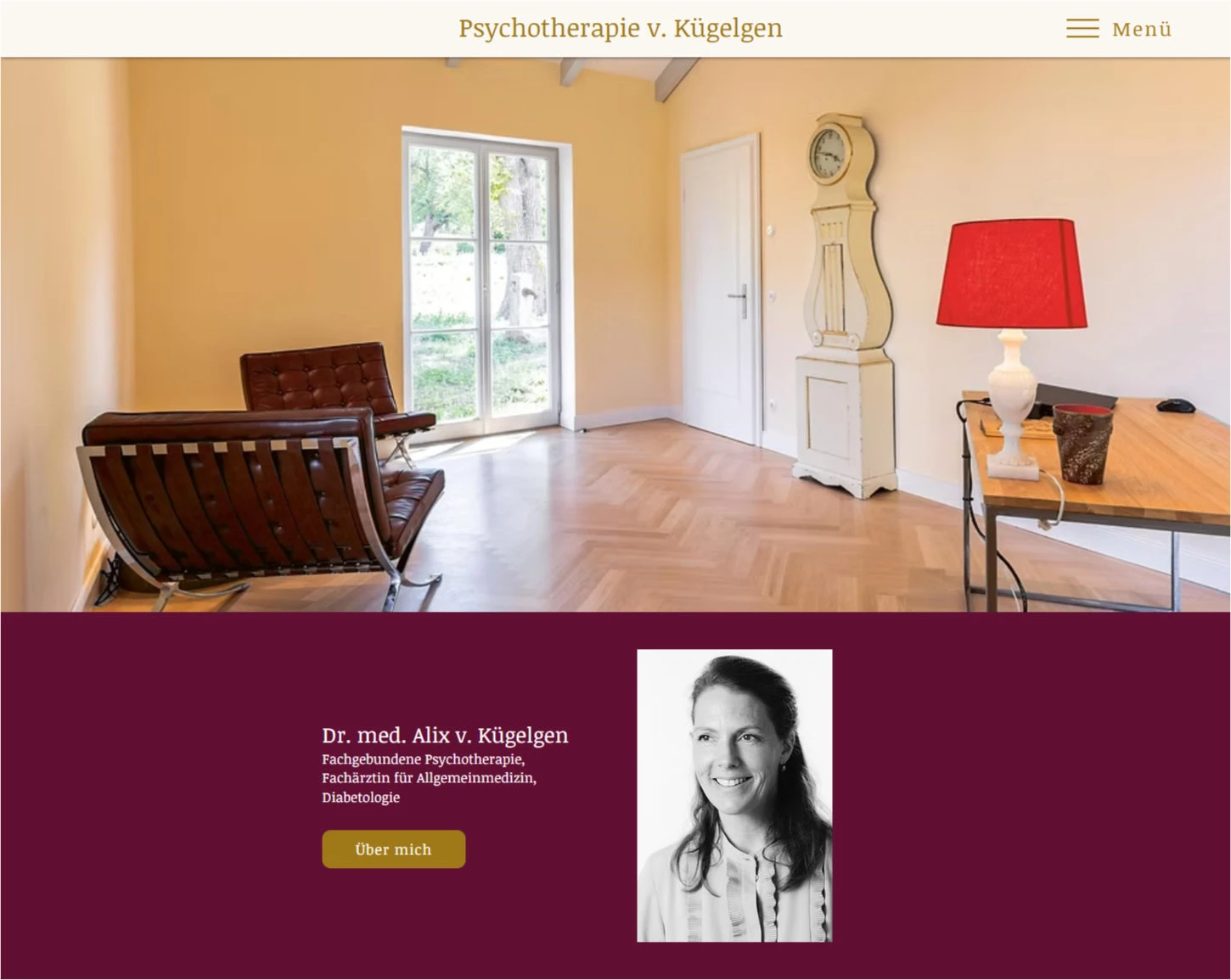 Website Psychotherapie v. Kügelgen